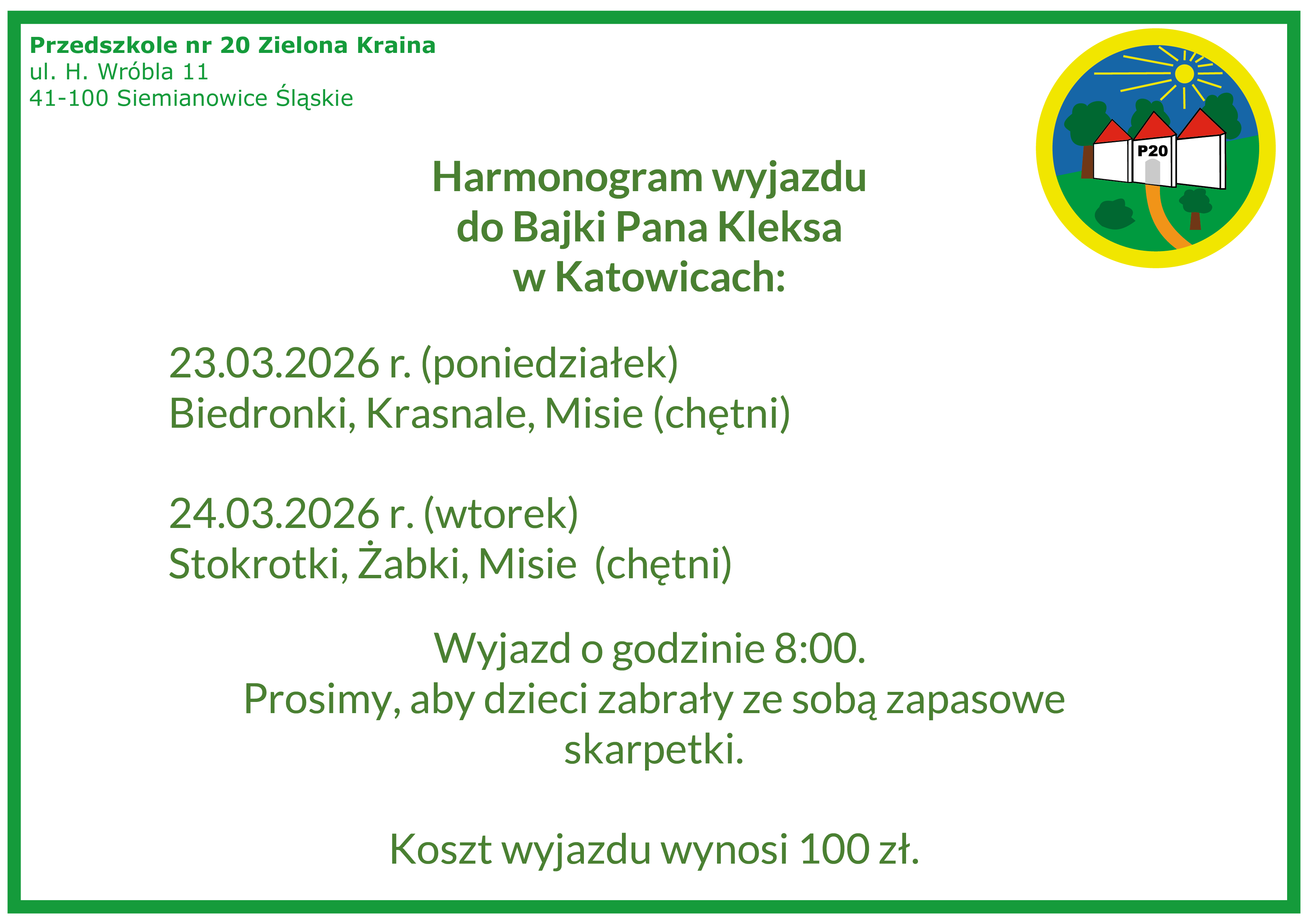 Wyjazd do Bajki Pan Kleks