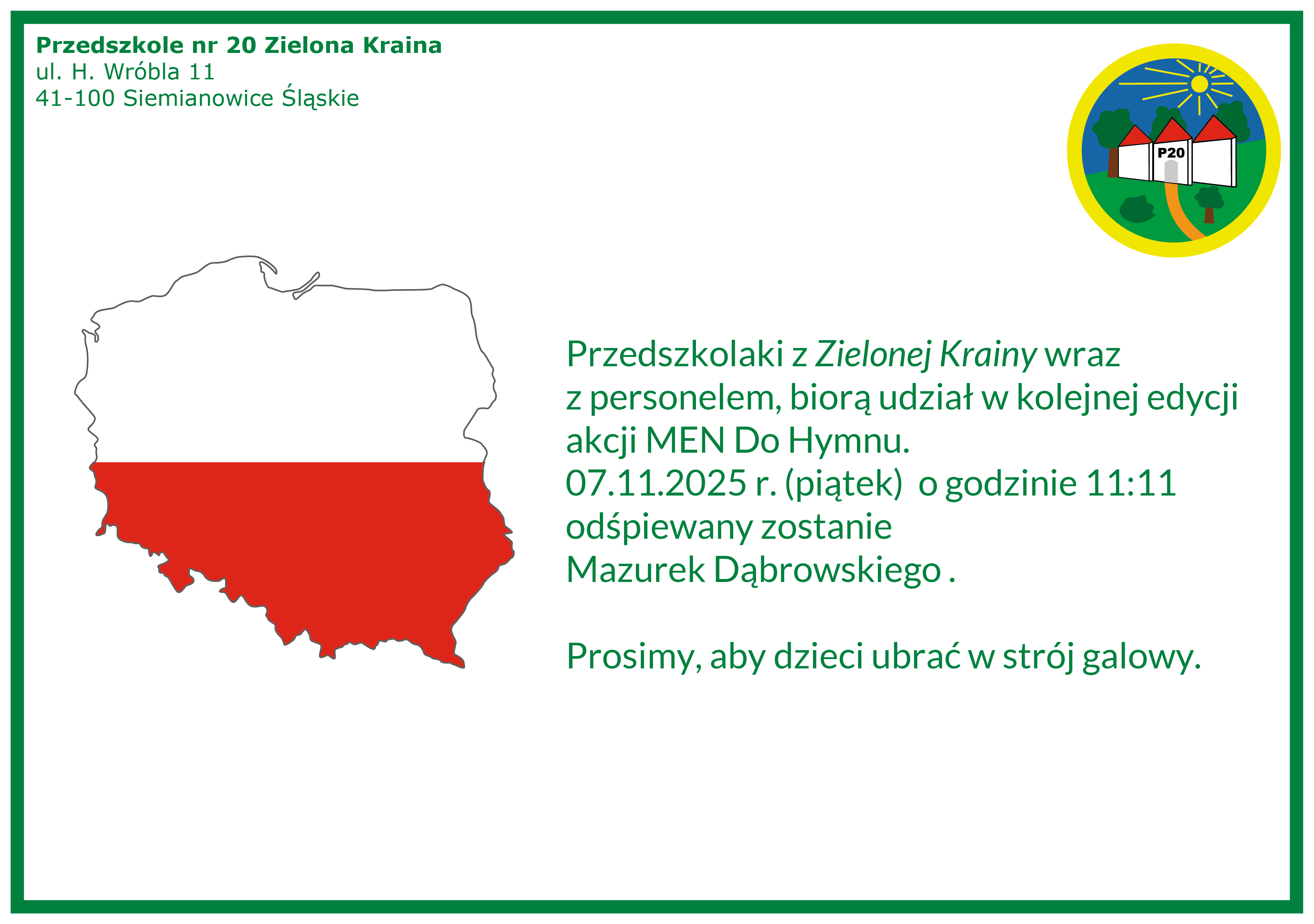 Przedszkole do hymnu 2025