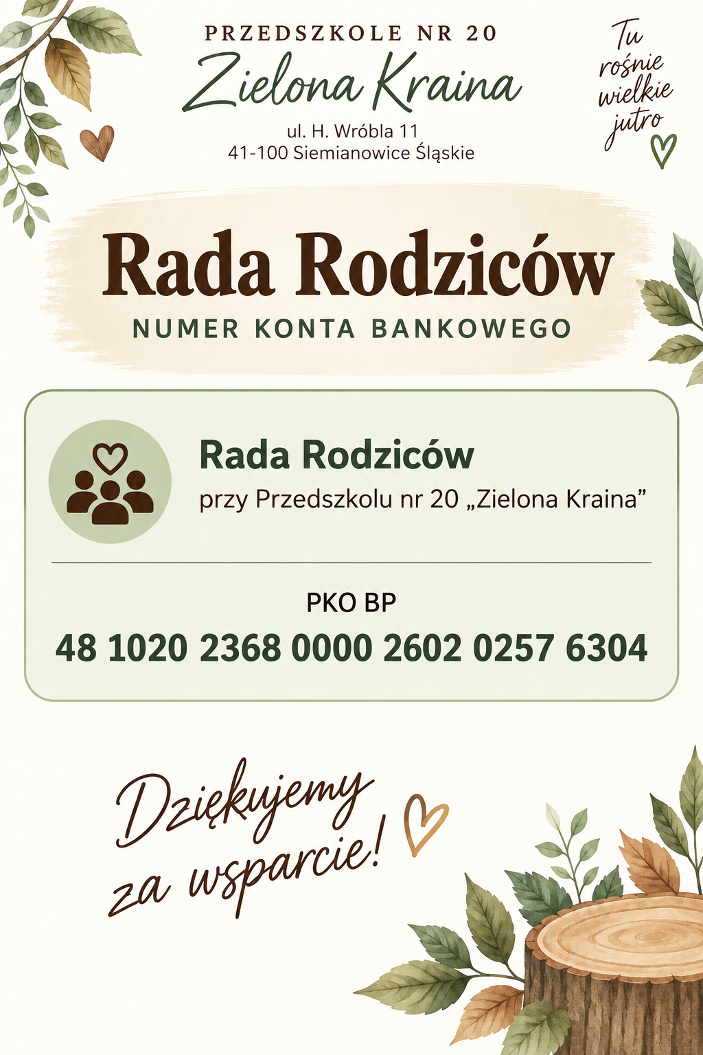 Konto Rady Rodziców 2026